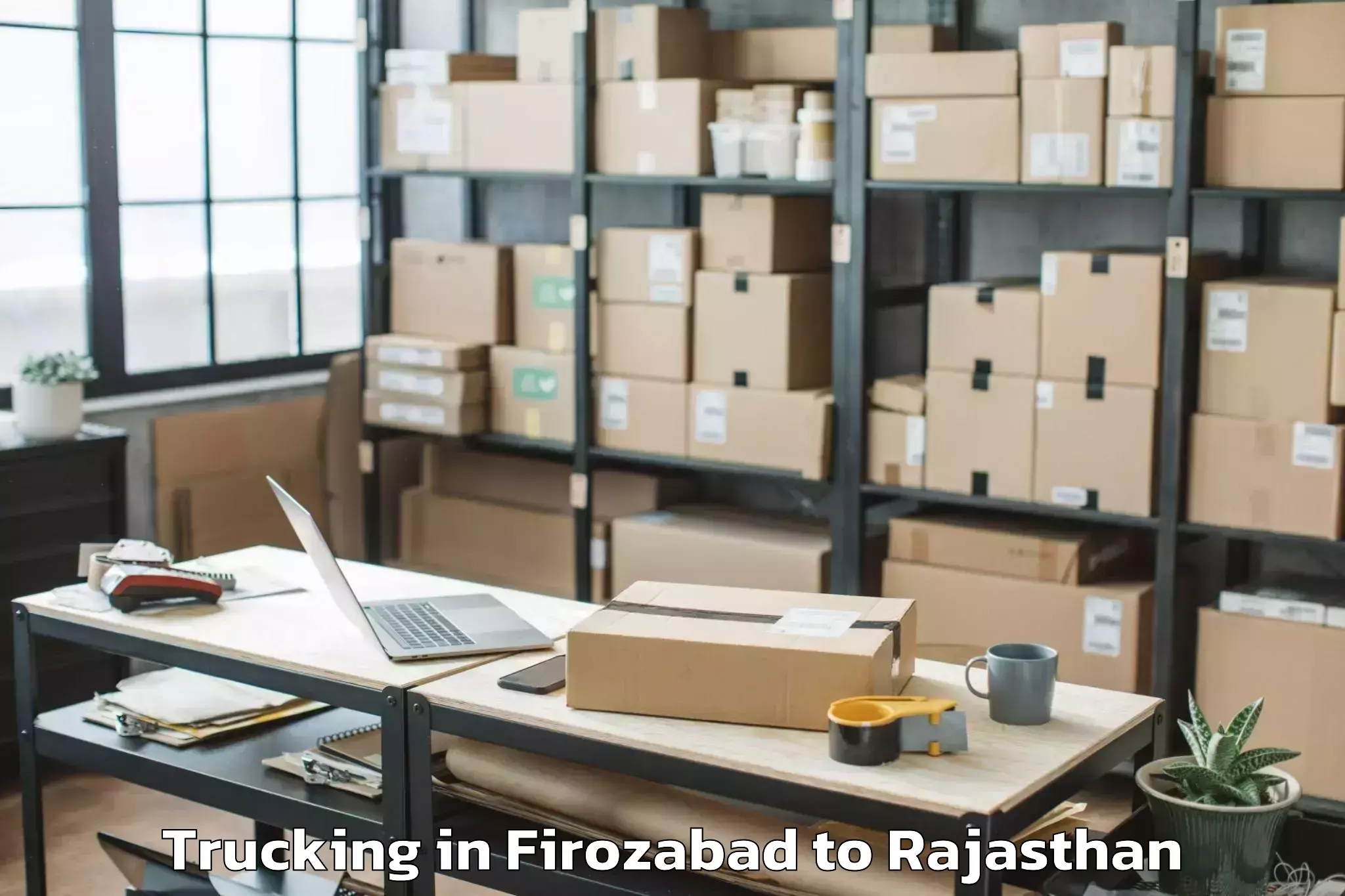 Expert Firozabad to Jaipur Trucking